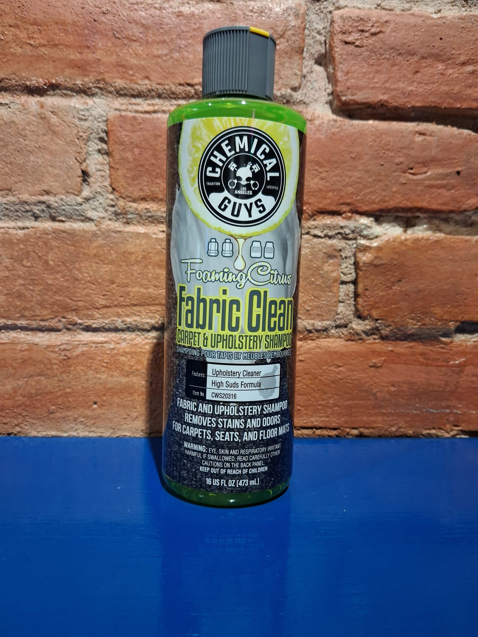 Image of Chemical Guys Foaming Citrus Fabric Clean Carpet and Upholstery Shampoo  500ml